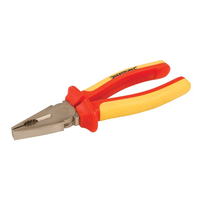 Silverline Combinatietang - Expert - Antislip - 180 mm - Getest tot 10.000 V