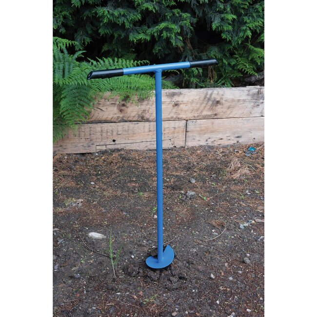 Silverline Grondboor staal 127 mm - lengte 1100 mm - T-handgreep en smalle punt - voor palen, hekwerk en bomen in de tuin