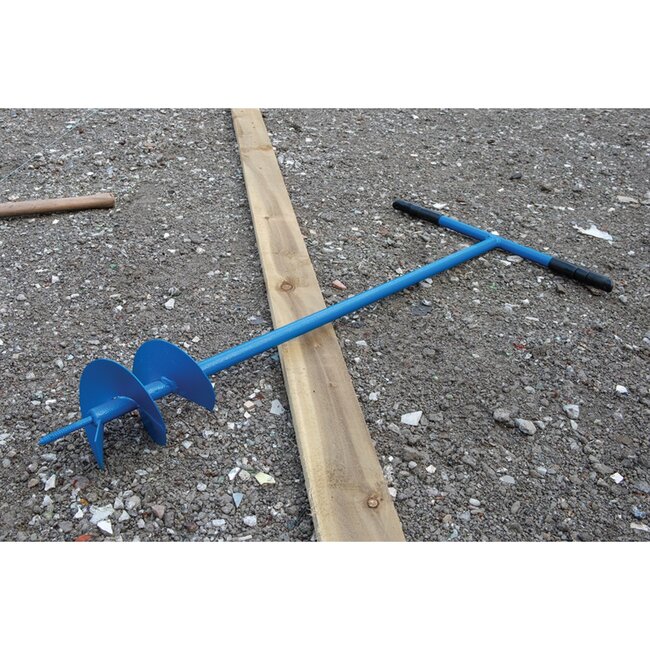 Silverline Grondboor staal 127 mm - lengte 1100 mm - T-handgreep en smalle punt - voor palen, hekwerk en bomen in de tuin