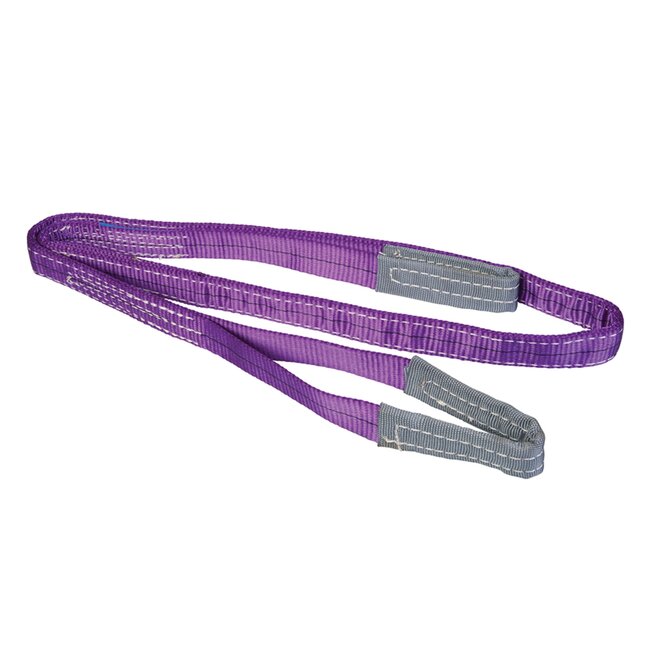Silverline Hijsband - 1 ton draagcapaciteit - 2 meter - versterkte draagogen - heavy-duty polyester