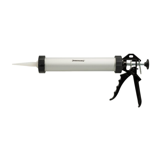 Silverline Kitpistool - metaal, gladde afwerking - 450 ml, diameter 45 mm - snelontgrendeling - nauwkeurig - siliconenkit