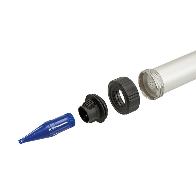 Silverline Kitpistool - metaal, gladde afwerking - 450 ml, diameter 45 mm - snelontgrendeling - nauwkeurig - siliconenkit