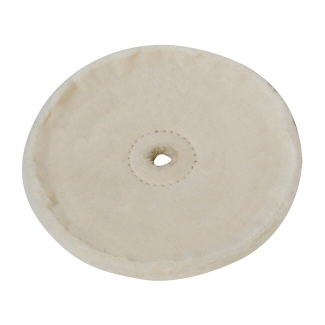 Silverline Polijstschijf met los pluis - Ø 150 mm - 40 lagen katoen - 16 mm asgat