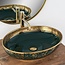 REA Margot Opzetwastafel - Waskom - 52 x 40 x 13.5 cm - Glans Groen - Goud