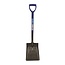 Silverline ballastschop - staal met epoxycoating - vierkant blad 31 x 24 cm - 68 cm - grijs - met steel - voor zand, aarde en grind