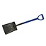 Silverline ballastschop - staal met epoxycoating - vierkant blad 31 x 24 cm - 68 cm - grijs - met steel - voor zand, aarde en grind
