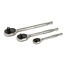 Silverline dopsleutelset - gehard chroom-vanadiumstaal - 1/4-1/2 inch - chroom - 90-delig - met ratels, koffer - auto