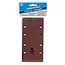 Silverline Geperforeerde klittenband schuurvellen - diverse korrelgroftes - 93 x 185 mm - set van 10