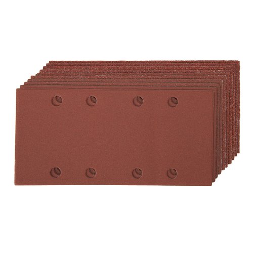 Silverline Geperforeerde Klittenband Schuurpapier - 93 x 185 mm - 3 x Korrel 80 - 3 x Korrel 120 - 2 x Korrel 240 Silverline Geperforeerde Klittenband Schuurpapier - 93 x 185 mm - 3 x Korrel 80 - 3 x Korrel 120 - 2 x Korrel 240