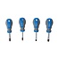Silverline Compacte schroevendraaierset - soft-grip handvat - 4-delig - chroom vanadium staal