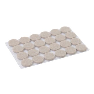 Fixman Zelfklevende viltglijders - rond - 20 mm - 24 stuks