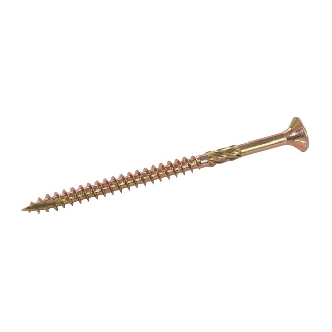 Fixman Super scherpe spaanplaatschroeven - Torx - 5.0 x 80 mm - 100 stuks - Geel verzinkt