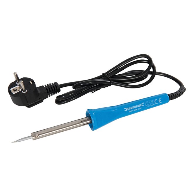 Silverline Soldeerijzer - 40 Watt - 250 Volt - Blauw