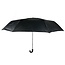 Benson Compacte vouwparaplu - zwart - 95 cm diameter - met opberghoes