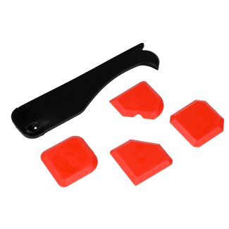 Benson Kitspatel set - 5 delig - Flexibel kunststof - Diverse profielen - Gemakkelijk te reinigen