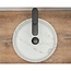 REA Ronde opzetwastafel - mat wit marmerlook - Ø 36 cm - keramiek - antibacterieel