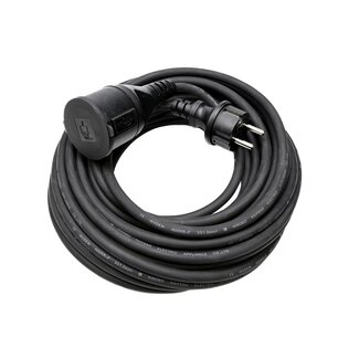 Benson Verlengsnoer rubber 15 meter - spatwaterdicht - 3 x 1.5 mm² - binnen en buiten