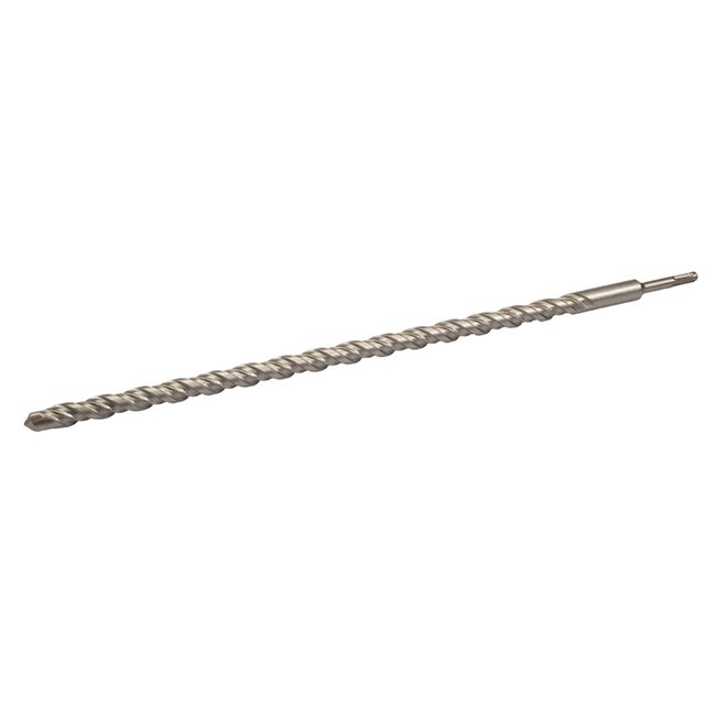 Silverline Betonboor sds-plus - hardmetalen punt, 2-snijder, dubbele groef - 24 x 600 mm - grijs - voor beton en metselwerk