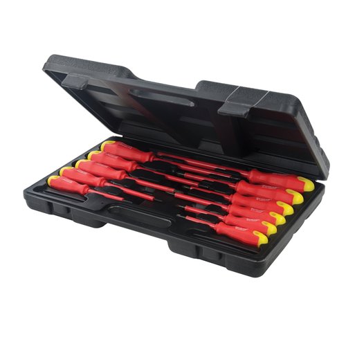 Silverline Geisoleerde Softgrip Schroevendraaier Set - 11 delig Silverline Geisoleerde Softgrip Schroevendraaier Set - 11 delig