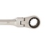 Silverline Flexibele ringratelsleutel - 30 mm - 180° draaibare kop - Roestbestendig