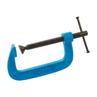 Silverline G-klem - lichtgewicht - verstevigde schouders - 100 mm