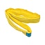 Silverline Hijsband eindeloze rondstrop - polyester - 2 meter - 3 ton - geel - voor hijsen in bouw en logistiek