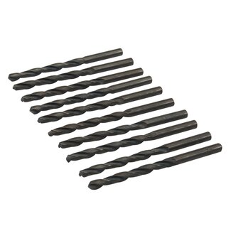 Silverline Metaalboor HSS-R - Ø 6.0 mm - Rolgesmeed - 10 stuks - Zwart Oxide Afwerking