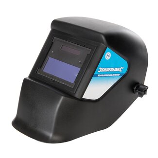Silverline Automatische laskap - zonne-energie - verstelbare hoofdband - dubbele lichtsensoren - 0,45 kg