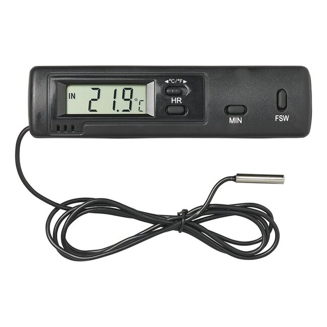 ProPlus Thermometer auto - binnen/buiten temperatuur - zwart