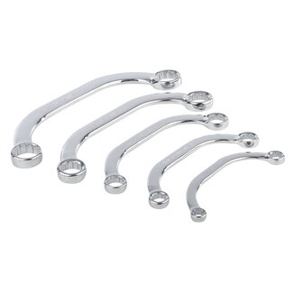 Silverline Bloksleutelset - C-vormig - 5-delig - 8-22 mm - met nylon etui