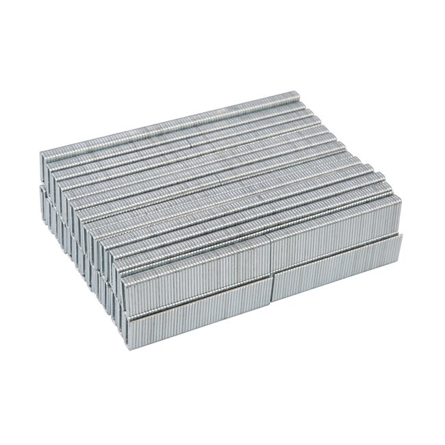 Fixman tackernietjes type 90 - staal - smalle kroon 5,8 mm - 16 mm - zilver - 5000 stuks - voor tackers, zwaar werk