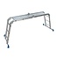 Silverline Multifunctionele ladder met antislip werkplatform - aluminium - 360 cm - 12 treden - zilvergrijs - voor het huishouden