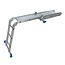 Silverline Multifunctionele ladder met antislip werkplatform - aluminium - 360 cm - 12 treden - zilvergrijs - voor het huishouden