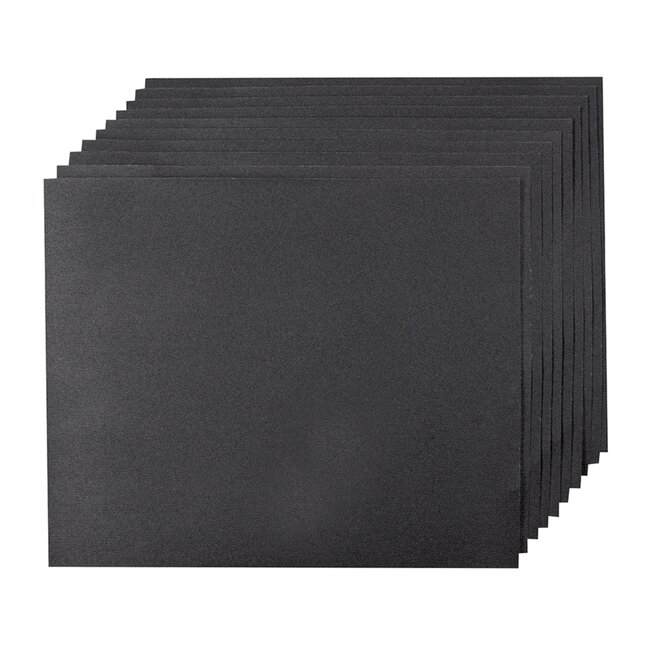 Silverline Schuurpapier nat en droog - siliciumcarbide - 230 x 280 mm - grijs - 10 vellen - korrel 240 - metaal, afwerken