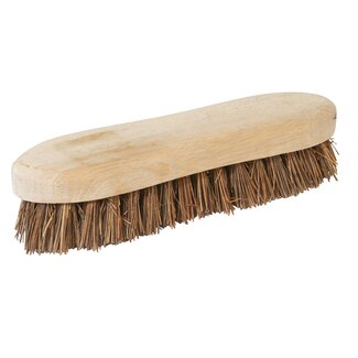 Silverline Traditionele schrobborstel - rieten haren - rubberhout - 200 mm