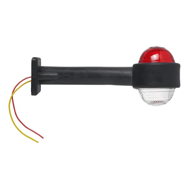 ProPlus Breedtelicht - Rood/Wit - Schuin ontwerp - 160 mm - 12 Volt