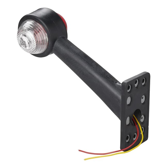 ProPlus Breedtelicht - Rood/Wit - Schuin ontwerp - 160 mm - 12 Volt