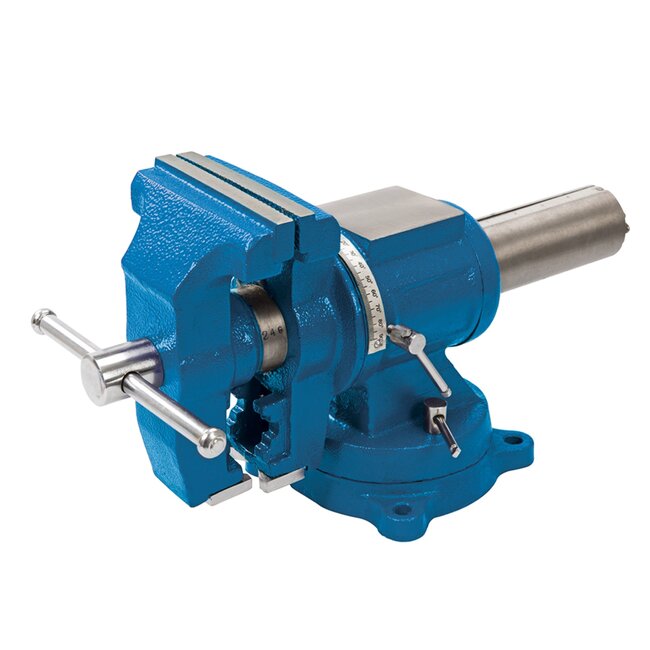 Silverline Multifunctionele bankschroef - 360 graden rotatie - 125 mm kaken - roestbestendig - 17,5 kg