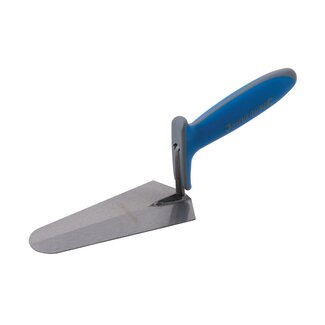 Silverline Ronde pleistertroffel - Softgrip - 180 x 80 mm - Vingerbescherming - Taps geslepen