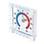 Silverline Binnen- en buitenthermometer - zelfklevend - kleurgecodeerd - 75 x 75 x 25 mm
