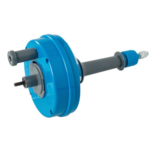 Silverline ontstoppingsveer met polypropyleen trommel - staaldraad - 6 meter, 6 mm - handmatig of boormachine - voor afvoer