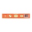 Task Compacte zakwaterpas - ABS - 3 libellen - magnetische basis - 230 mm - oranje