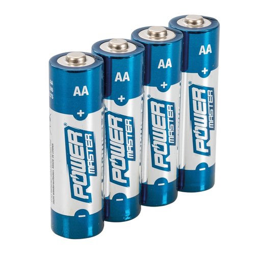 Powermaster Super Alkaline AA Batterij LR6 - 4 stuks Powermaster Super Alkaline AA Batterij LR6 - 4 stuks