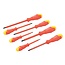 Silverline Schroevendraaierset - geïsoleerd - softgrip - 7-delig - ergonomisch - chroom vanadium staal