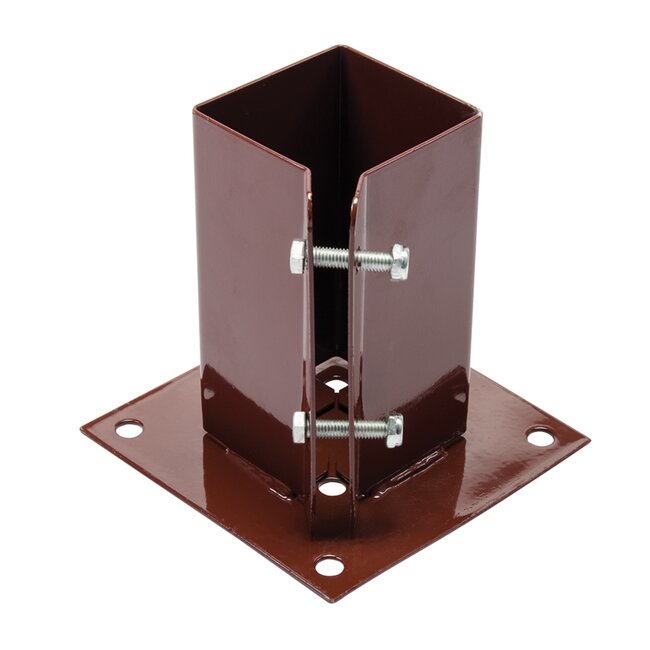 Fixman Paalhouder - Gegalvaniseerd Staal - Poedercoating - 7.5 x 7.5 cm - Roestbestendig