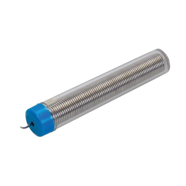 Silverline Soldeertin - tin/lood 60/40 - loodhoudend, harskern in koker - diameter 1 mm - zilver - 20 gram - voor elektronica