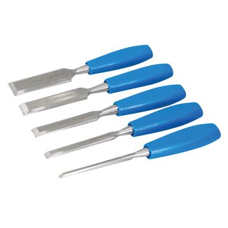 Silverline Houtbeitelset - Gesmeed Staal - 6 t/m 32 mm - 5-delig - Comfortabele Handvaten