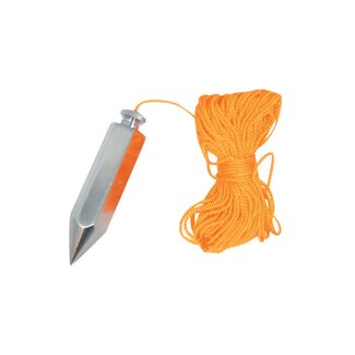 Silverline schietlood met nylon loodlijn - kunststof - roestbestendig voor verticale uitlijning - 18 m, 225 g - bouw en metselwerk