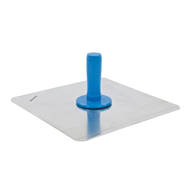 Silverline Pleisterbord bladmetaal - ergonomisch afneembaar handvat - 30 x 30 cm - hoogglans - voor stuc- en voegwerk