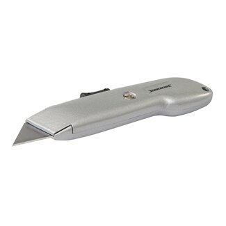 Silverline Automatisch intrekbaar stanleymes - extra veilig - 140 mm - lichtgewicht
